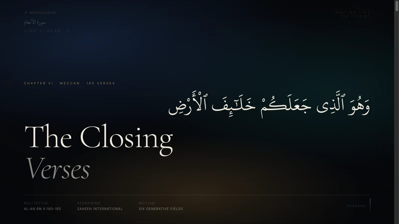 The Closing Verses — Sūrat Al-An'ām Snapshot
